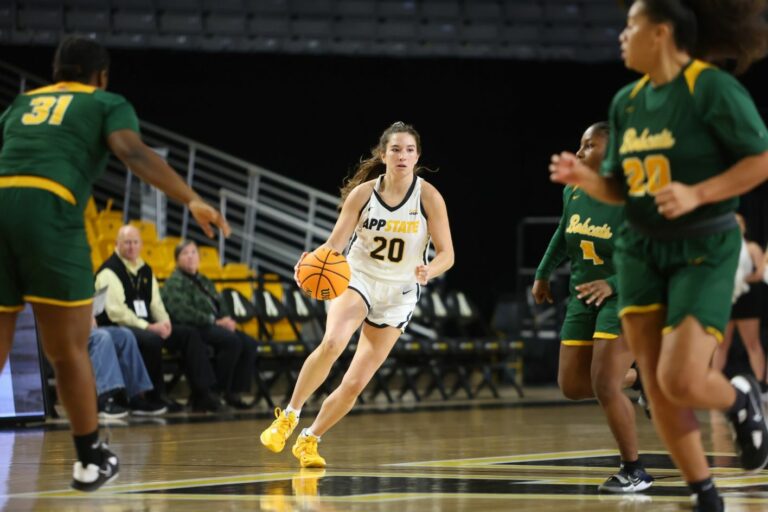 Mountaineers wrangle Bobcats, 67-33