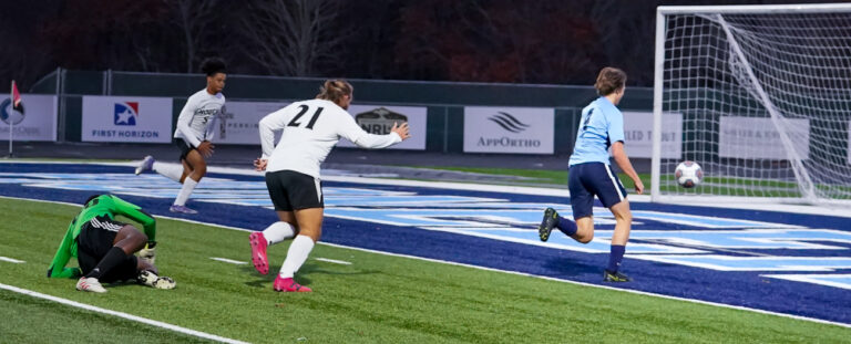 Pioneers tie in regulation with comeback goal in second half, then win in OT