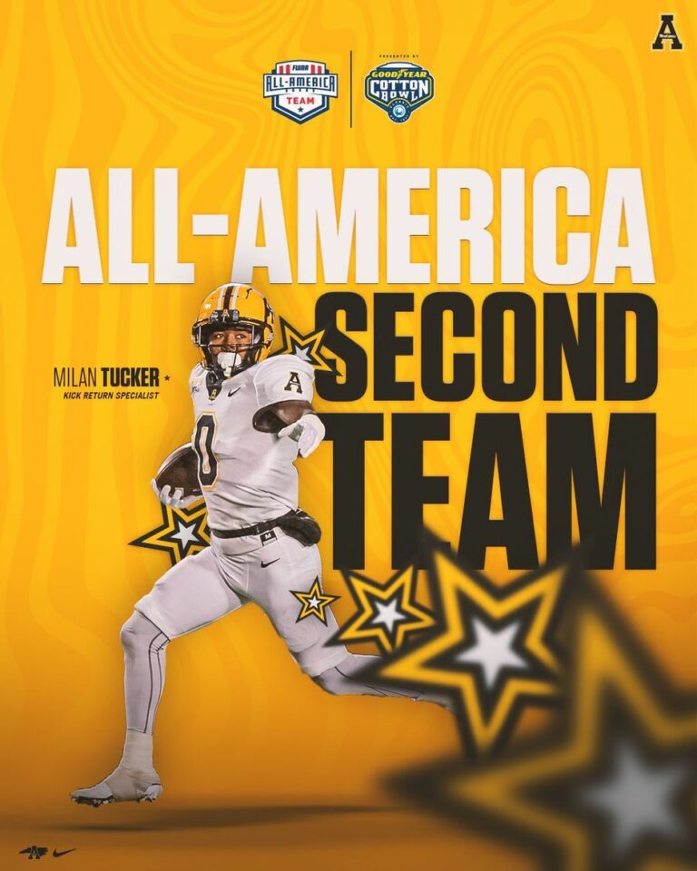 App State’s Milan Tucker named ‘All American’ (the ninth Mountaineer since 2019)