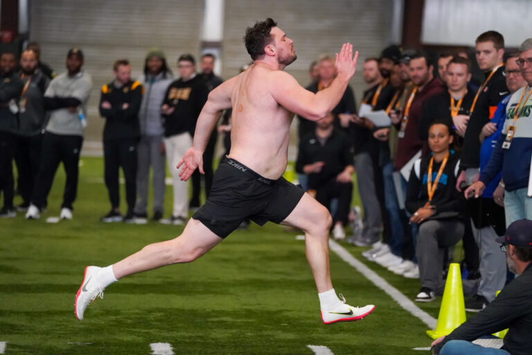 Ten candidates for ‘next level’ perform for NFL and CFL scouts, NASCAR in App State ‘Pro Day’