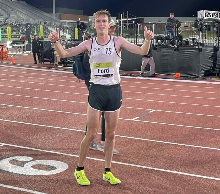 Loving the California track, ZAP’s Ford qualifies for nationals in 10,000 meters