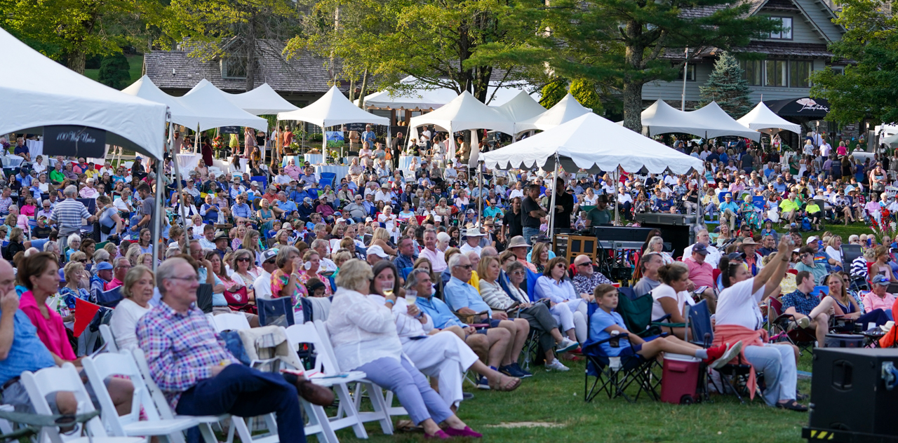 Big crowd at Symphony by the Lake in Blowing Rock on July 21.