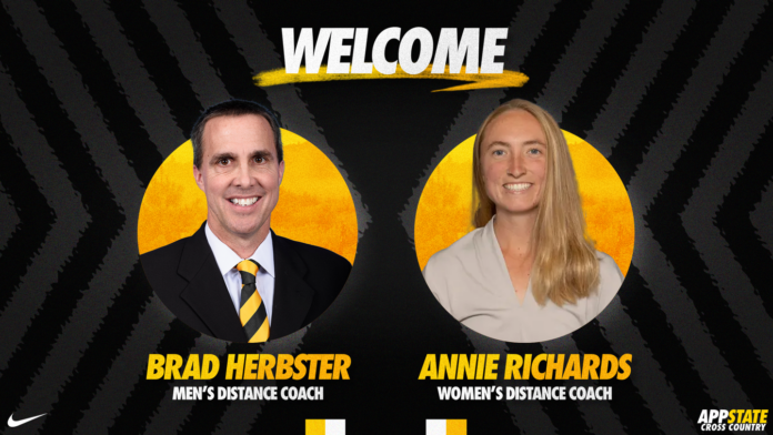 Brad Herbster, Annie Richards hired as distance running coaches at App State