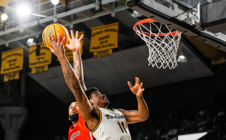 Shorthanded Mountaineers defeat ULM, 67-55