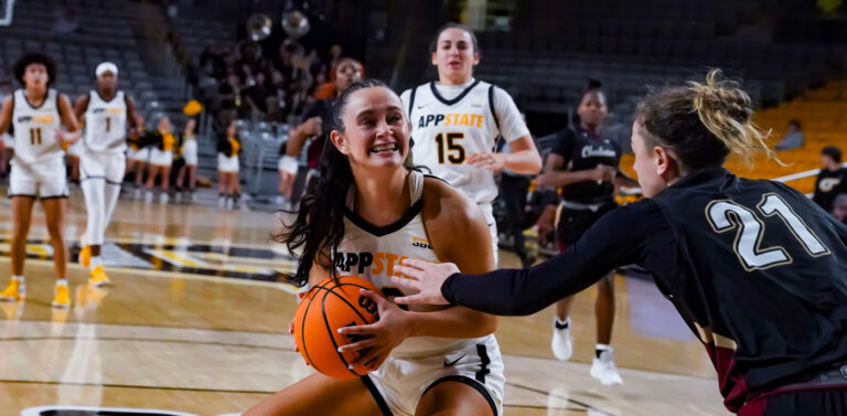 App State WBB outlasts Charleston, 77-73