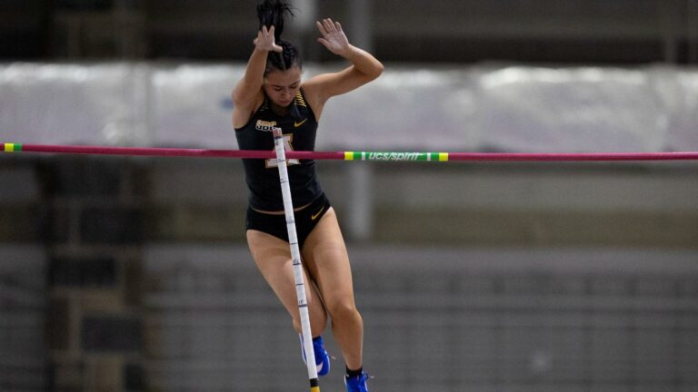 Studney matches school pole vault record at VMI Winter Classic