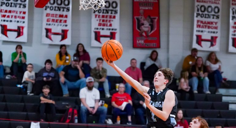 Lewis rains ‘threes’ in leading Watauga men’s JVs to 71-28 win over Hibriten JVs